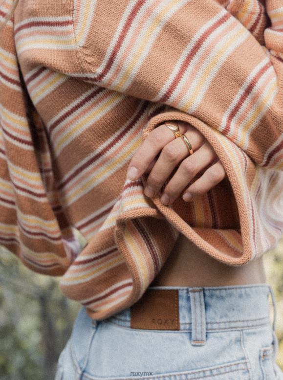 Roxy mujer poncho con capucha y detalle lateral 68XP0407