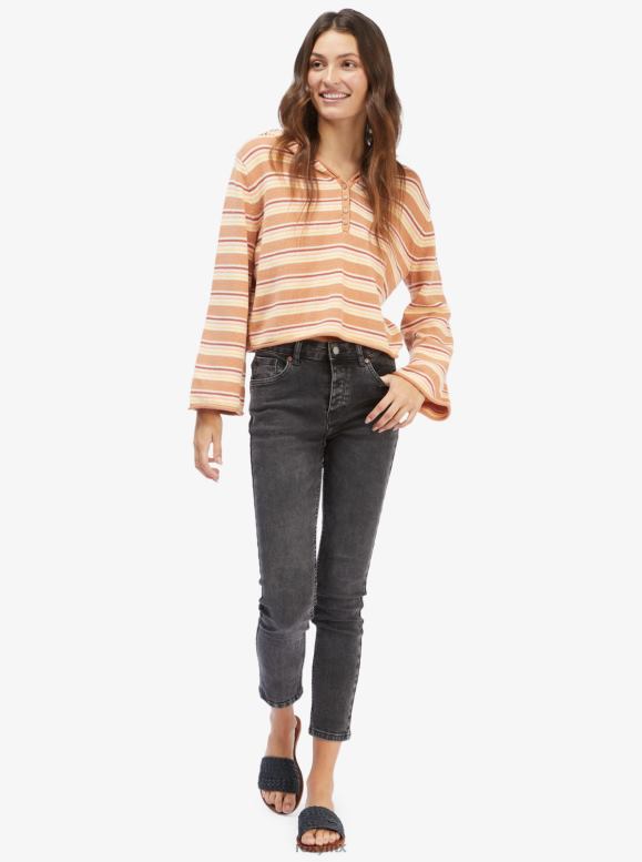 Roxy mujer poncho con capucha y detalle lateral 68XP0407