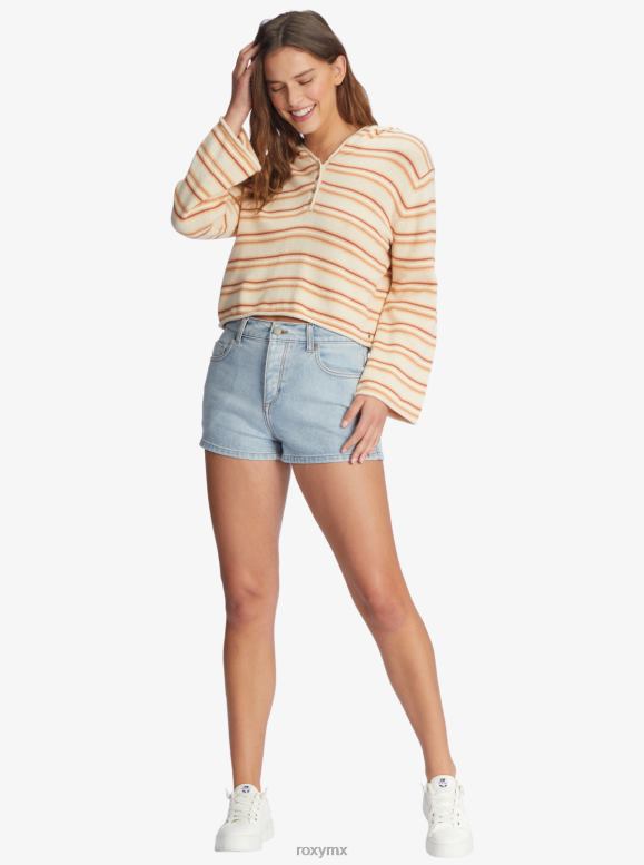 Roxy mujer poncho con capucha y detalle lateral 68XP0441