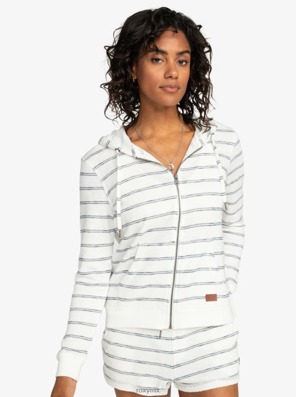 Roxy mujer sudadera con capucha y cremallera Perfect Wave Stripes 68XP0250