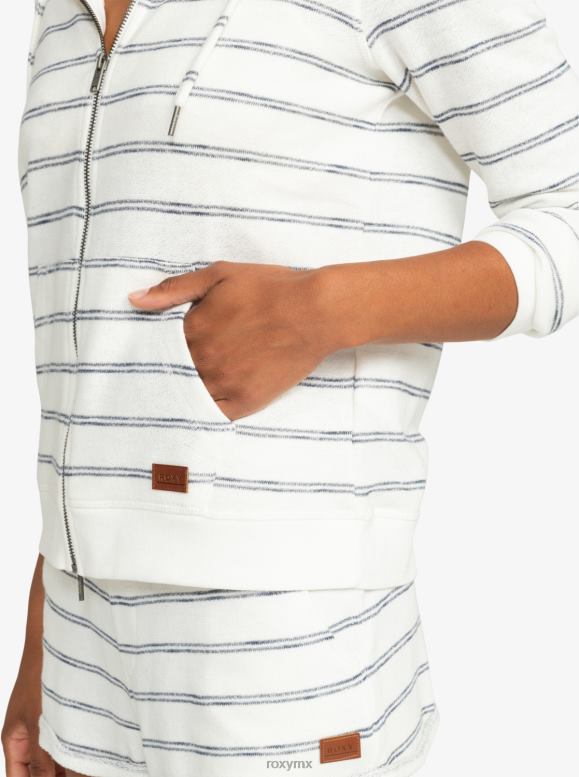 Roxy mujer sudadera con capucha y cremallera Perfect Wave Stripes 68XP0250