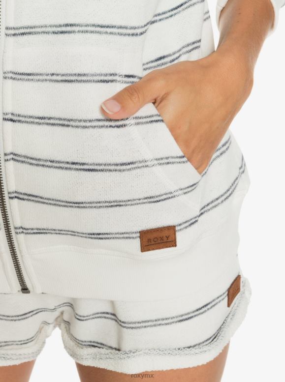 Roxy mujer sudadera con capucha y cremallera Perfect Wave Stripes 68XP0250