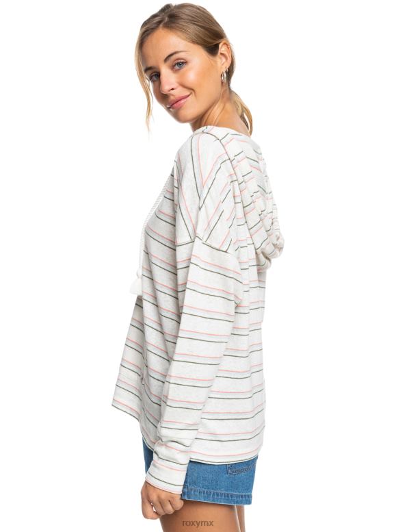 Roxy mujer sudadera con capucha y rayas 68XP0514