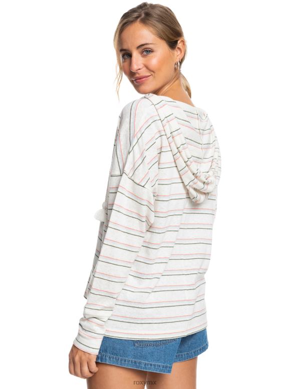 Roxy mujer sudadera con capucha y rayas 68XP0514