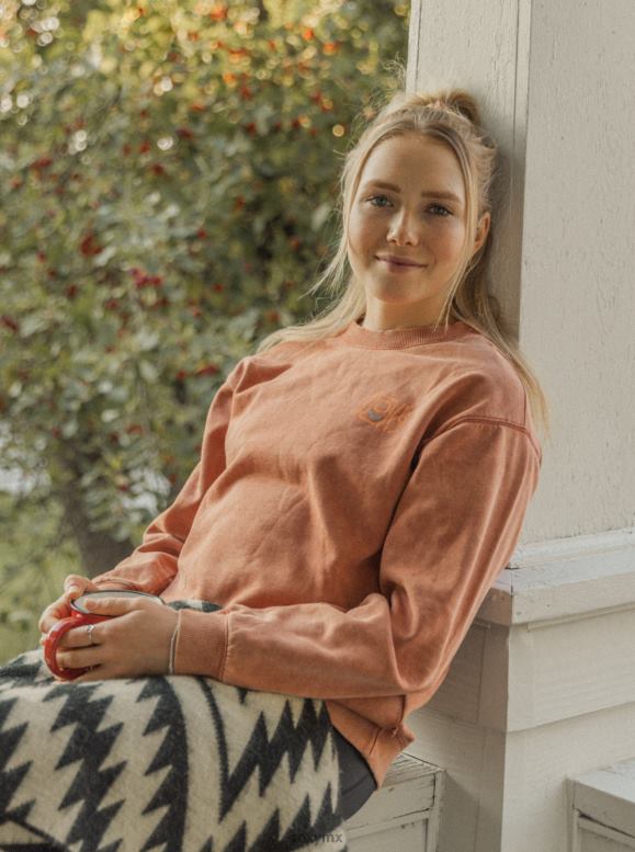 Roxy mujer sudadera con cuello redondo de historia real 68XP0405