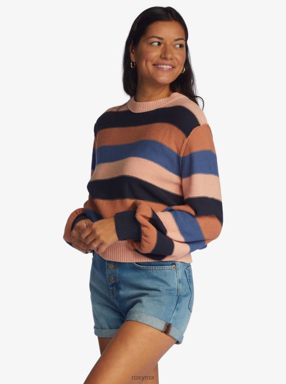 Roxy mujer sudadera estilo loft con rayas musicales 68XP0503