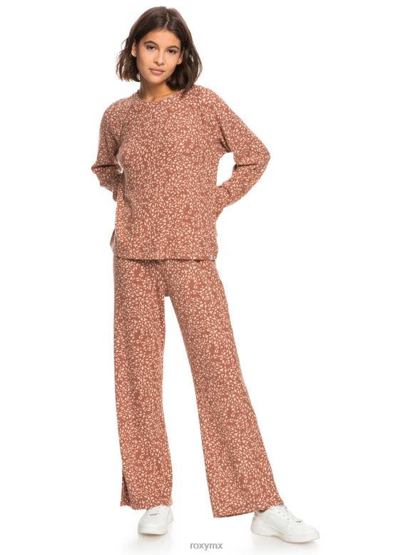 Roxy mujer top de manga larga con estampado de anclas 68XP0484