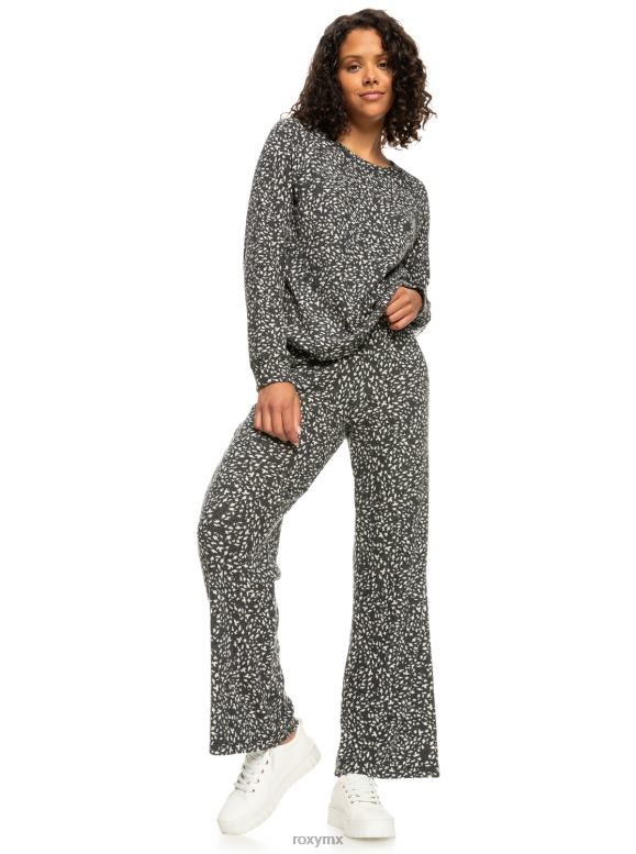 Roxy mujer top de manga larga con estampado de anclas 68XP0573