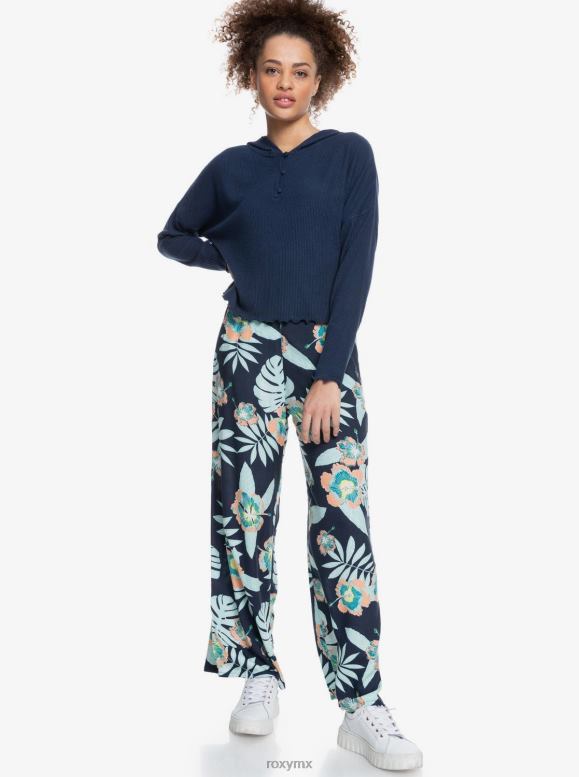 Roxy mujer Cosy Day top tejido de canalé de manga larga 68XP0412