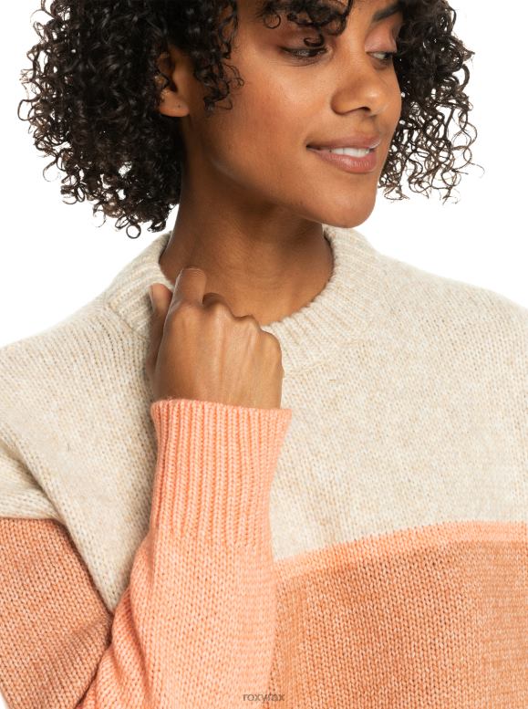 Roxy mujer suéter con cuello redondo demasiado lejos 68XP0397