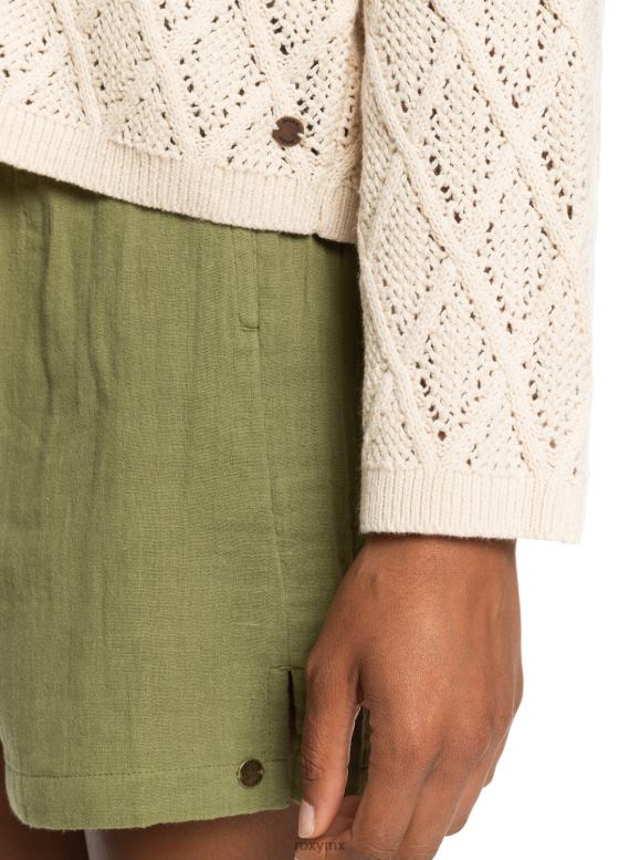 Roxy mujer suéter con cuello redondo y corazones de papel 68XP0294