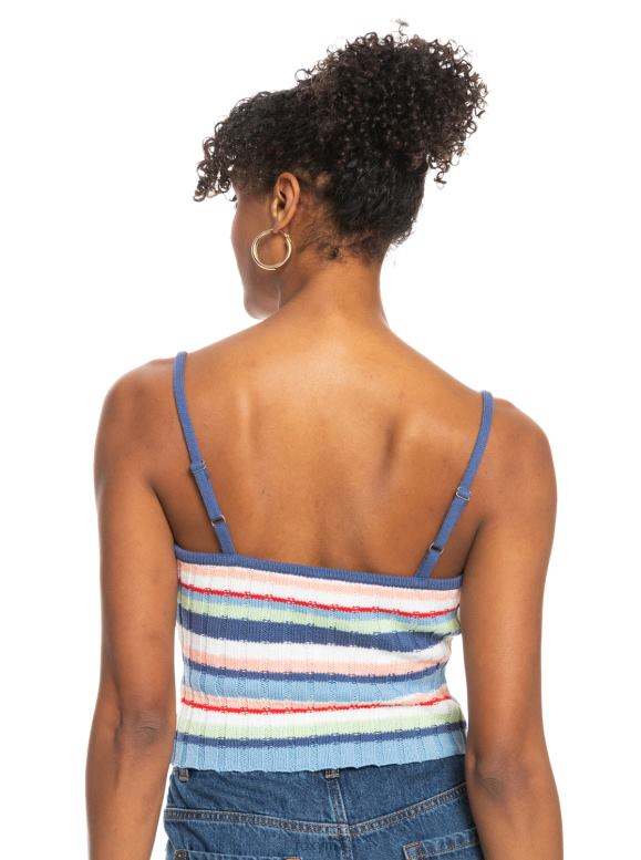 Roxy mujer top de tubo tejido a rayas con el signo de los sueños 68XP0458