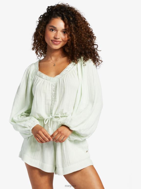 Roxy mujer Qué vibra top corto de manga larga 68XP0101