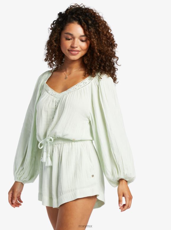 Roxy mujer Qué vibra top corto de manga larga 68XP0101