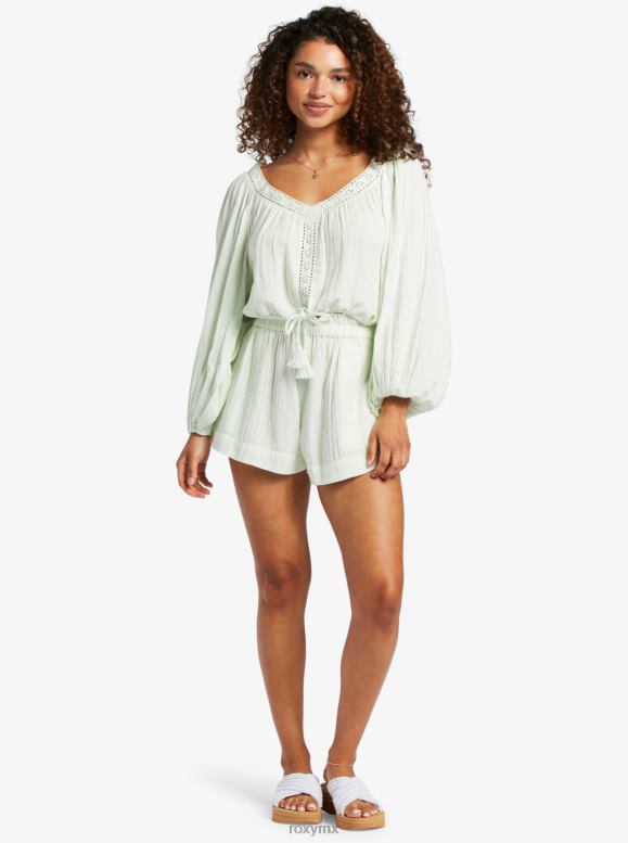 Roxy mujer Qué vibra top corto de manga larga 68XP0101