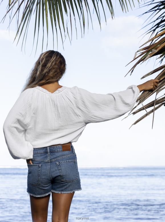 Roxy mujer Qué vibra top corto de manga larga 68XP042