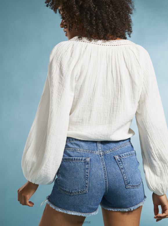 Roxy mujer Qué vibra top corto de manga larga 68XP042