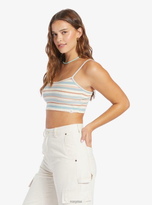 Roxy mujer camisola de punto calentita con rayas de la mejor hora del día 68XP0212