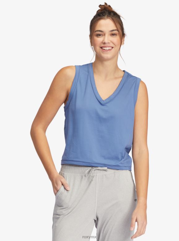 Roxy mujer sol podría brillar camiseta sin mangas con cuello en v 68XP0348