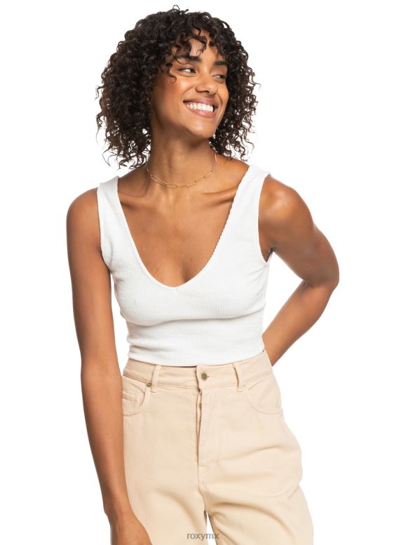 Roxy mujer time to move top de tiras de punto de canalé 68XP0160