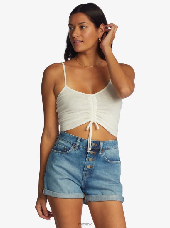 Roxy mujer top con cuello en V y sensación coqueta 68XP0456