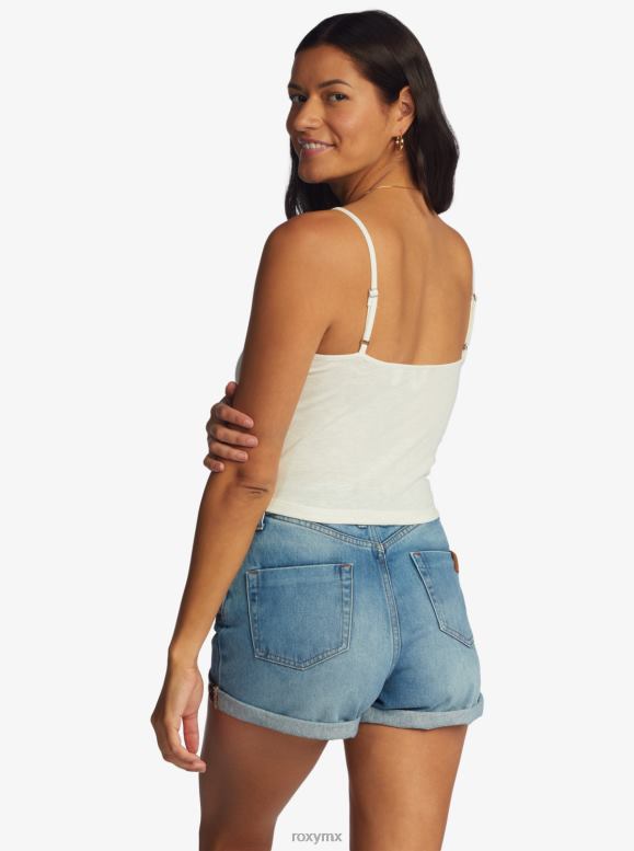 Roxy mujer top con cuello en V y sensación coqueta 68XP0456