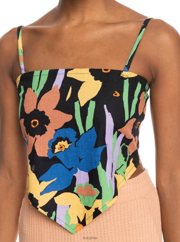 Roxy mujer top corto con tirantes de iconic place 68XP0154