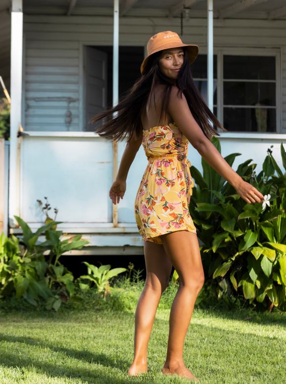 Roxy mujer top sin mangas con diseño de lúpulo de la isla 68XP0445