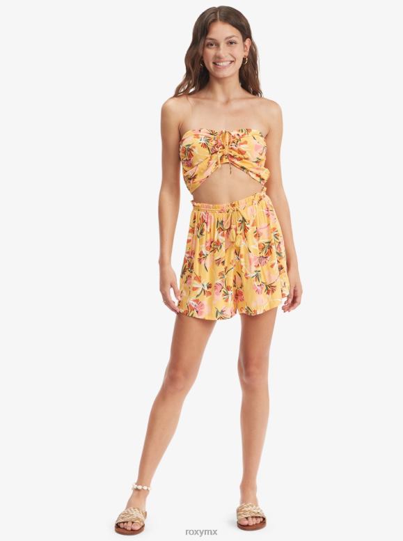 Roxy mujer top sin mangas con diseño de lúpulo de la isla 68XP0445