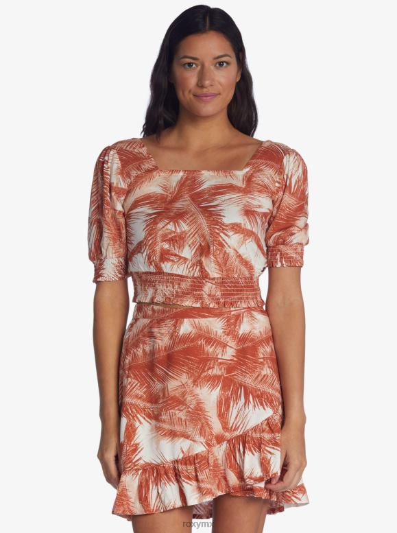 Roxy mujer top tejido con abundante oleaje 68XP0568