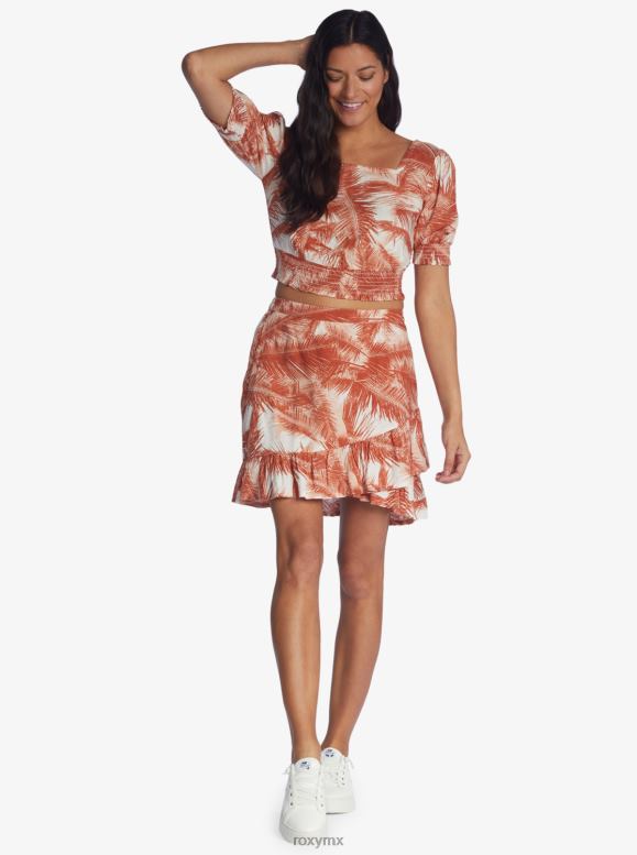 Roxy mujer top tejido con abundante oleaje 68XP0568