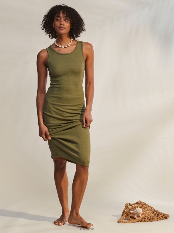 Roxy mujer buen recuerdo vestido midi con tiras 68XP0167