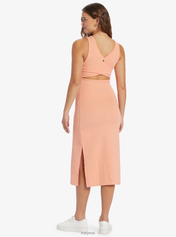 Roxy mujer buen recuerdo vestido midi con tiras 68XP0297