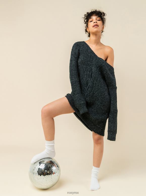 Roxy mujer doblar un vestido de punto de esquina 68XP0493