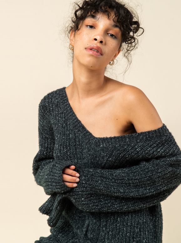 Roxy mujer doblar un vestido de punto de esquina 68XP0493