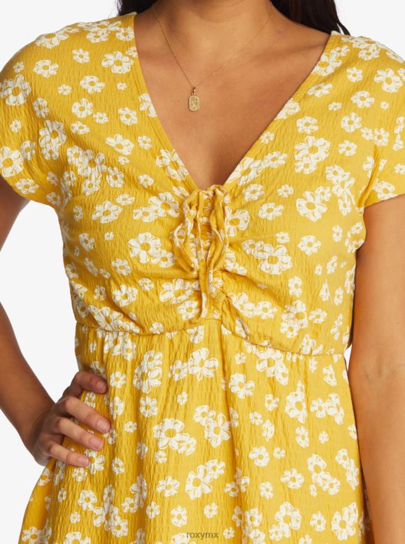 Roxy mujer mini vestido de punto de pensamientos simples 68XP0327