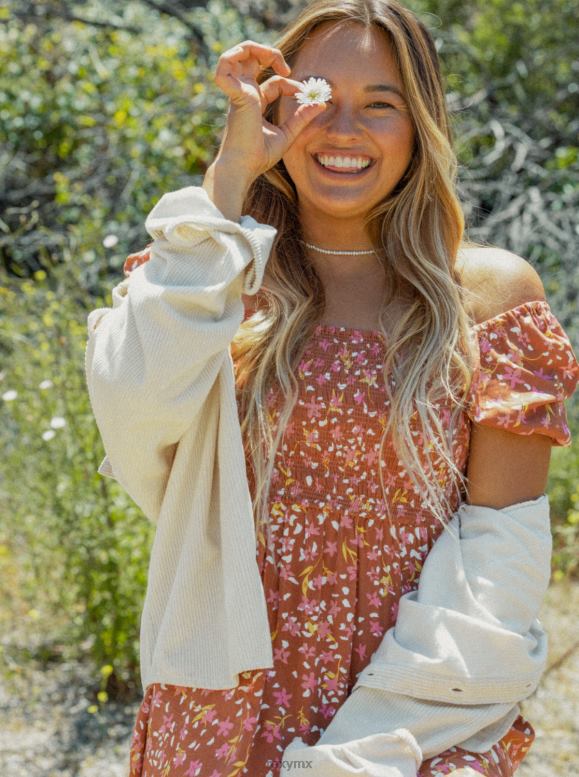 Roxy mujer minivestido tejido con pétalos de Hello 68XP0502