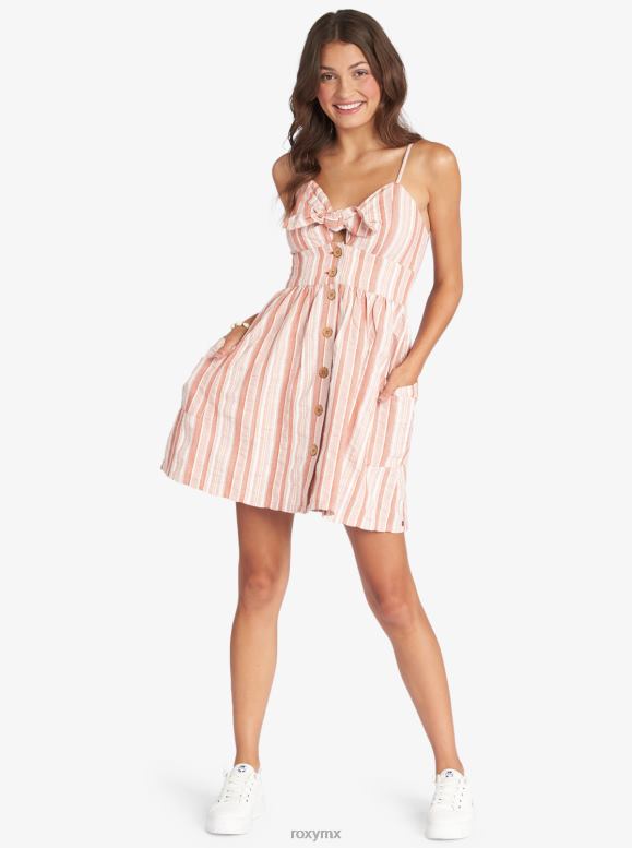 Roxy mujer vestido con tiras bajo el sol de cali 68XP0350