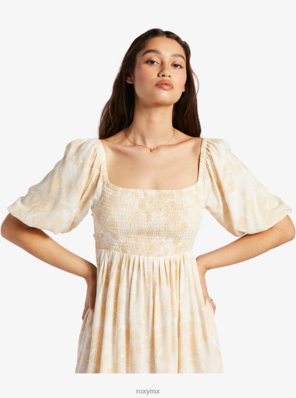 Roxy mujer vestido corto de arena satinada 68XP0388