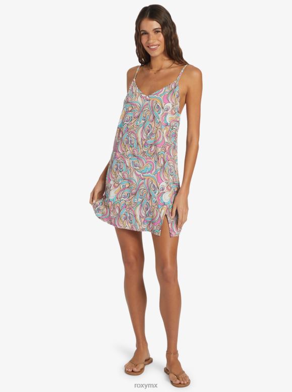 Roxy mujer vestido lencero con cuello en V 68XP0214