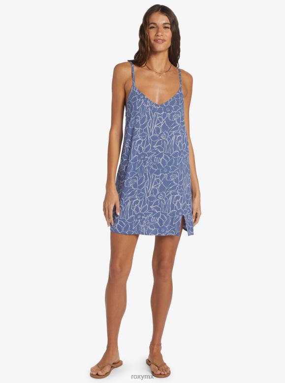 Roxy mujer vestido lencero con cuello en V 68XP0277