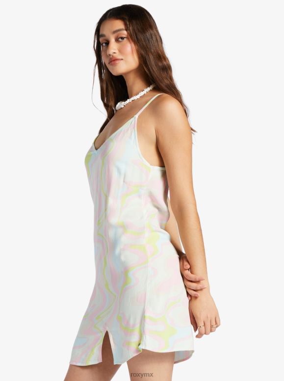 Roxy mujer vestido lencero con cuello en V 68XP0482