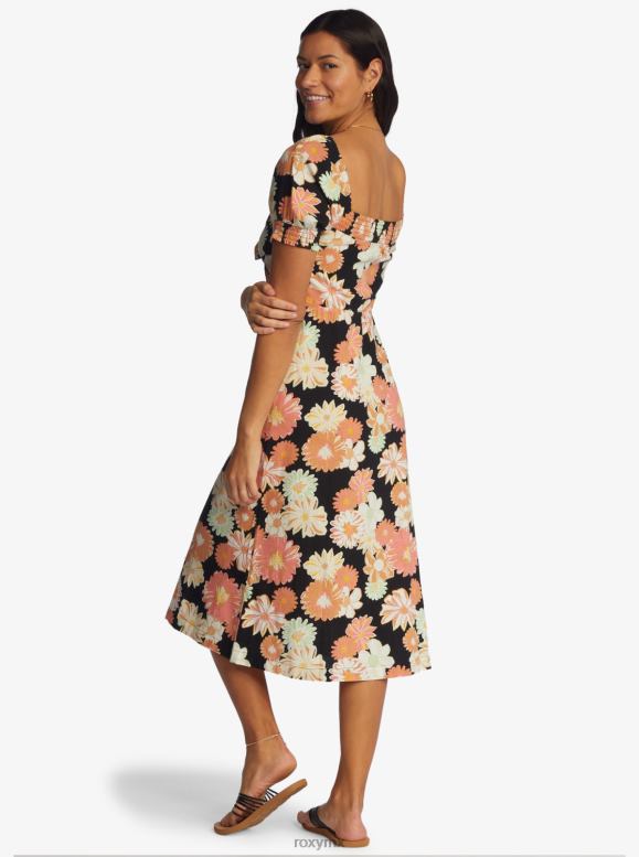 Roxy mujer vestido midi con sensación de verano 68XP0333