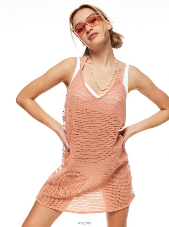 Roxy mujer vestido de ganchillo brillante fresco 68XP0840
