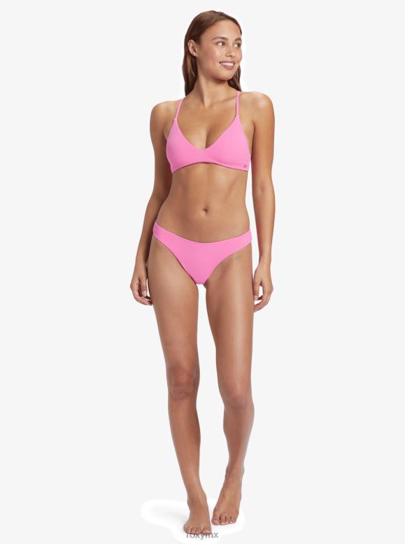Roxy mujer Braguitas de bikini atrevidas de pierna alta con calor hawaiano 68XP0883