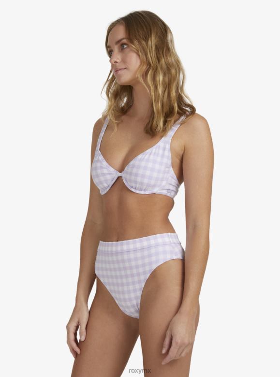 Roxy mujer Braguitas de bikini de cobertura moderada Heart the Check 68XP0890