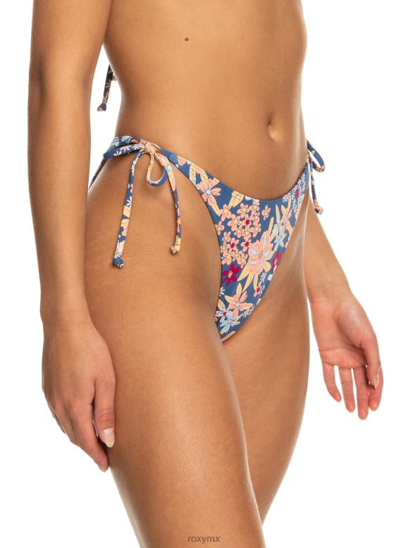 Roxy mujer braguitas de bikini atrevidas clásicas de playa estampadas con lazo lateral 68XP01069