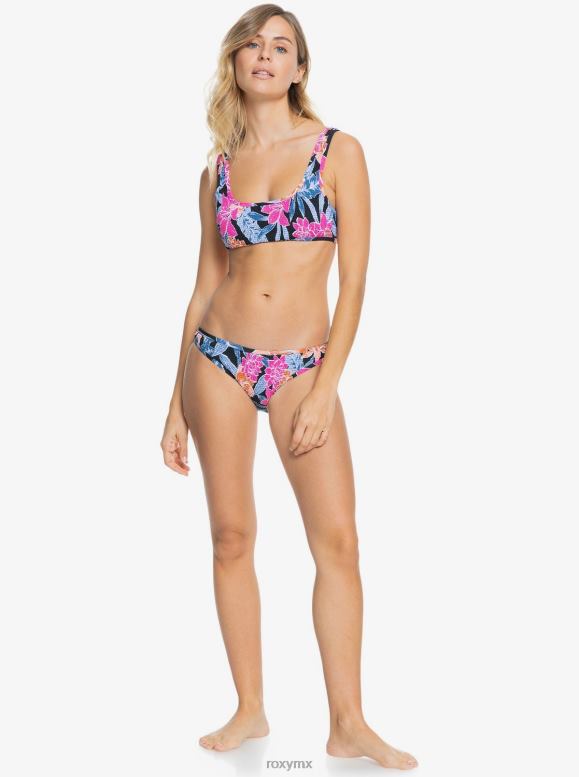 Roxy mujer braguitas de bikini con fruncido tropical oasis 68XP01020