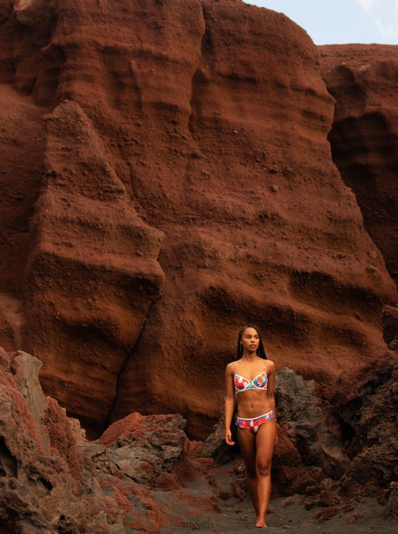 Roxy mujer braguitas de bikini de cintura media stella jean x 68XP0940