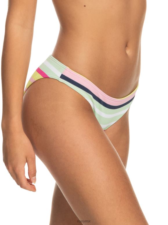 Roxy mujer braguitas de bikini de talle medio con alma a rayas 68XP0652